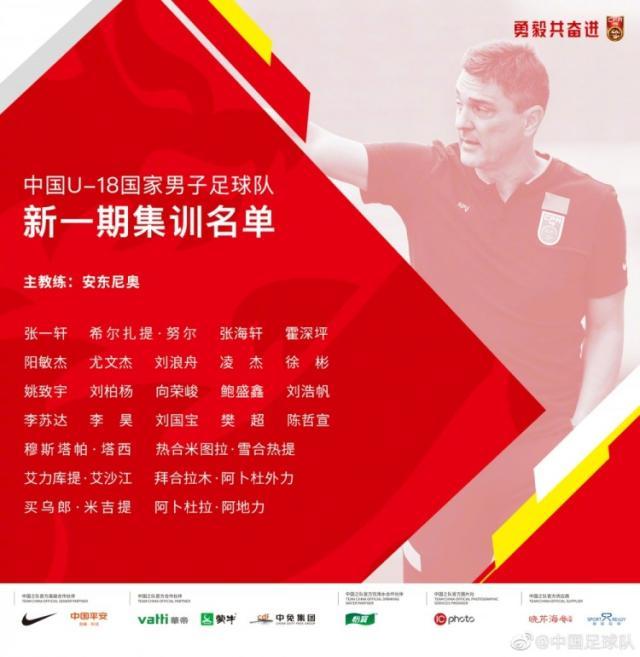 世界杯客户端下载说明-U18国足集训名单出炉：广州队和山东泰山各7人入选